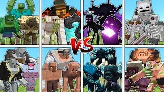 Massive MOB FAMILY TOURNAMENT  Minecraft Mob Battle [upl. by Eadnus]