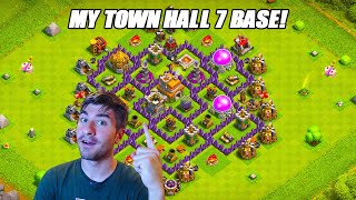 My Town Hall 7 Base In Clash Of Clans  F2P [upl. by Meijer478]