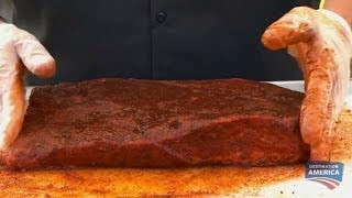 Injecting Brisket  BBQ Pitmasters [upl. by Gaylene]