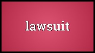 Lawsuit Meaning [upl. by Joao]