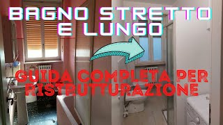 arredare bagno stretto e lungo idee e consigli di arredamento [upl. by Conal600]