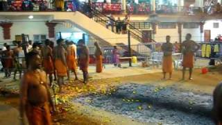 Firewalking  Theemithi  Singapore Sri Mariamman Temple [upl. by Gnurt]