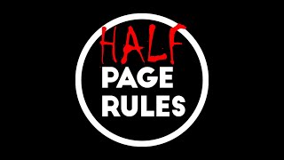 OnePageRules Half Page Rules Battle Report [upl. by Laehcimaj]