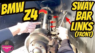 How to Front Sway bar Link Replace 2005 BMW Z4 [upl. by Adnolat399]