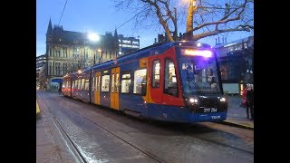 Stagecoach Supertram  Tram Train 399206 on Purple route full ride [upl. by Maleen]