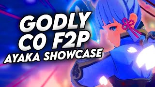 AYAKA F2P C0 SHOWCASE amp F2P BUILD GUIDE  Genshin Impact [upl. by Cruz]