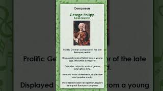 Georg Philipp Telemann simply and briefly explained [upl. by Tobye]