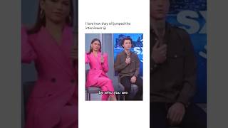 Zendaya is taller than Tom Holland shorts shortvideo funny fyp viral [upl. by Ahsilrac]