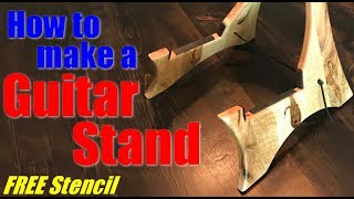 Woodworking How to make a guitar stand [upl. by Gader386]