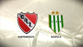 Independiente vs Banfield Fecha 14 Torneo de Primera División 20162017 FPT [upl. by Ahsitam313]