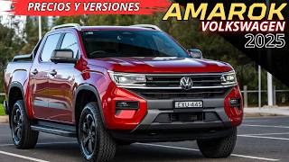 ¡VOLKSWAGEN AMAROK 2025 llega 🚗 Elige entre Motor Diésel o Gasolina  Precios y Versiones [upl. by Aitnahc]