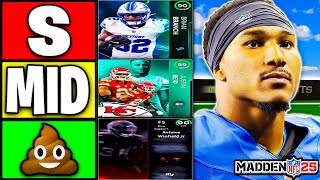 Ranking The BEST SAFETIES In Madden 25 Ultimate Team [upl. by Chev]