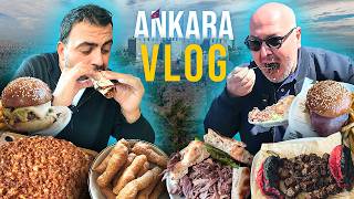 Ankara Vlog  Ankara Döneri Hamburger Ciğer Lahmacun  Ayaküstü Lezzetler [upl. by Yadahs484]