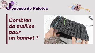 Combien de mailles pour un bonnet [upl. by Ajiram125]