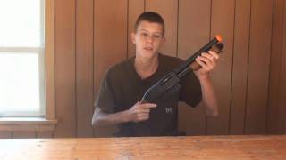 CyberGunKWC Smith amp Wesson M3000 Airsoft Shotgun Review [upl. by Dhu952]