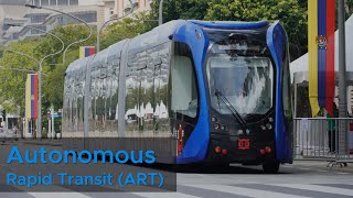 First Trackless Tram in Putrajaya  Autonomous Rapid Transit ART [upl. by Anelaf]