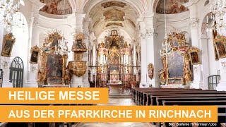 Hl Messe aus der Pfarrkirche in Rinchnach Bistum Passau mit Pfr Konrad Kuhn  01122024 [upl. by Llehcam]