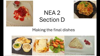 AQA NEA 2 section D Making the Final Dishes GCSE Food NEA 2 coursework example in description [upl. by Eltsirk697]