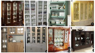 Top 45 crockery unit designing ideasLatest crockery cabinet designs for kitchen Decor home [upl. by Murtha]