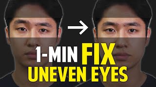 Fix Uneven Eyes｜Facial Asymmetry in 1Minute｜Balancing Exercise [upl. by Mcconaghy40]