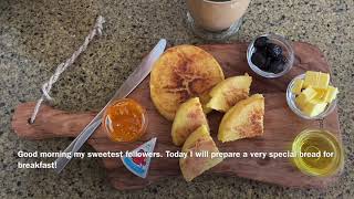 Special breakfast with Moroccan harcha فطور الصباح بالحرشة [upl. by Marcy]