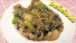 Hamour Fish Fillet with Black Beans  Easy to Cook muysabor [upl. by Beghtol]