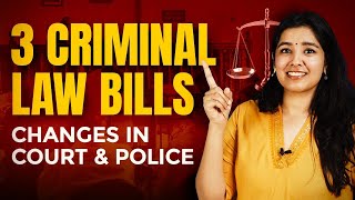 What are the 3 New Criminal Laws in India  Old amp New Explained [upl. by Asia]