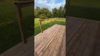 Deck railing system is complete [upl. by Yahsan]