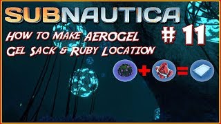 Subnautica EP11 Aerogel  Ruby and Gel sack locations [upl. by Enilecram]