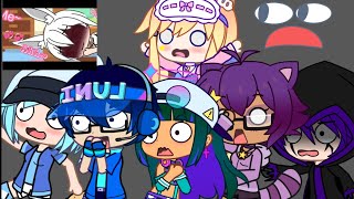 Pizza Tower Scream  React to Gacha Heat  Miko Tamashī  Ft Luni and others  Meme  Gacha [upl. by Narton141]