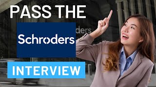 Schroders Video Interview Your Key to Landing the Job in 2023 [upl. by Sairahcaz]