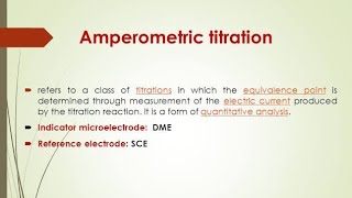 Amperometric TitrationVery Easy Way Important Of MScNotes [upl. by Akym]