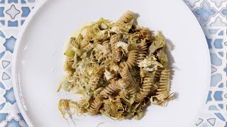 Fusilli integrali Voiello con carciofi e crema daglio  La ricetta dello Chef Cannavacciuolo [upl. by Woodhead]