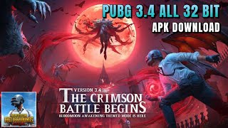 PUBG 34 ALL 32 BIT APK DOWNLOAD [upl. by Richara]