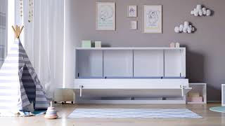 Schrankbett Smartbett 90x200cm HORIZONTAL [upl. by Urbannal]