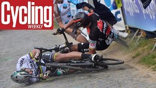 Peter Sagans crash from a new viewpoint  Tour of Flanders 2017  Cycling Weekly [upl. by Rainer191]