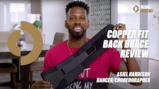 Copper Fit Back Brace Review with Lady Gagas Dance Captain Asiel Hardison [upl. by Kessiah]