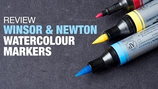 Review Winsor amp Newton Watercolor Markers [upl. by Accebor426]