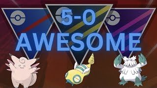 Great League Clefable Dunsparce SHADOW Abomasnow team is AWESOME in PokemonGo [upl. by Pearse]