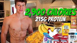 Full Day of Eating 2900 Calories  High Protein Bulking Diet And Meal Plan [upl. by Airla29]