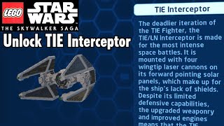 How to Unlock TIE Interceptor  Courageous Cache Puzzle Lego Star Wars The Skywalker Saga [upl. by Aluor]