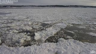 Webcam en direct du Fleuve StLaurent Province de Québec Canada [upl. by Ateinotna]