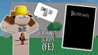 D3ATH NOTE Fling ROBLOX SCRIPT Pastebin [upl. by Myriam]