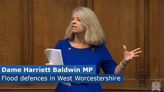 Adjournment Debate Flood Defences in West Worcestershire 24 Jul 2024 [upl. by Atinaej]