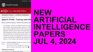 Hella Brand New AI Papers  July 5 2024 [upl. by Nahgam]