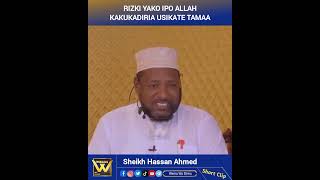 Riziki Yako Ipo Allah Ameiandika Usikate Tamaa Sheikh Hassan Ahmed [upl. by Anitserp]