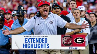 South Carolina vs No 1 Georgia Extended Highlights I CBS Sports [upl. by Etnoval95]