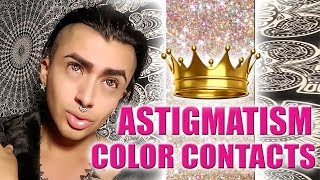 REVIEW QUEEN CONTACTS ASTIGMATISM COLOR CONTACTS [upl. by Oralia699]