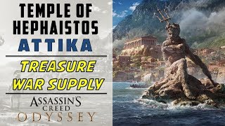 Temple of Hephaistos Attika  Loot amp War Supply Location  ASSASSINS CREED ODYSSEY [upl. by Liagibba]