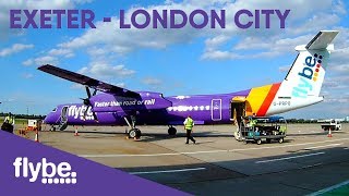 TRIP REPORT  Flybe Bombardier Q400  Exeter  London City  BE1305 GPRPO [upl. by Soisinoid115]